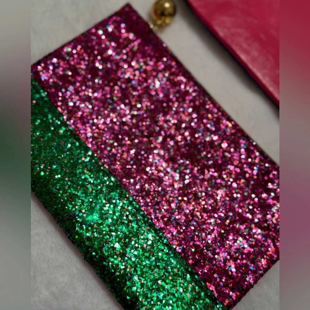 Pink Glitter Cosmetic Set of Two